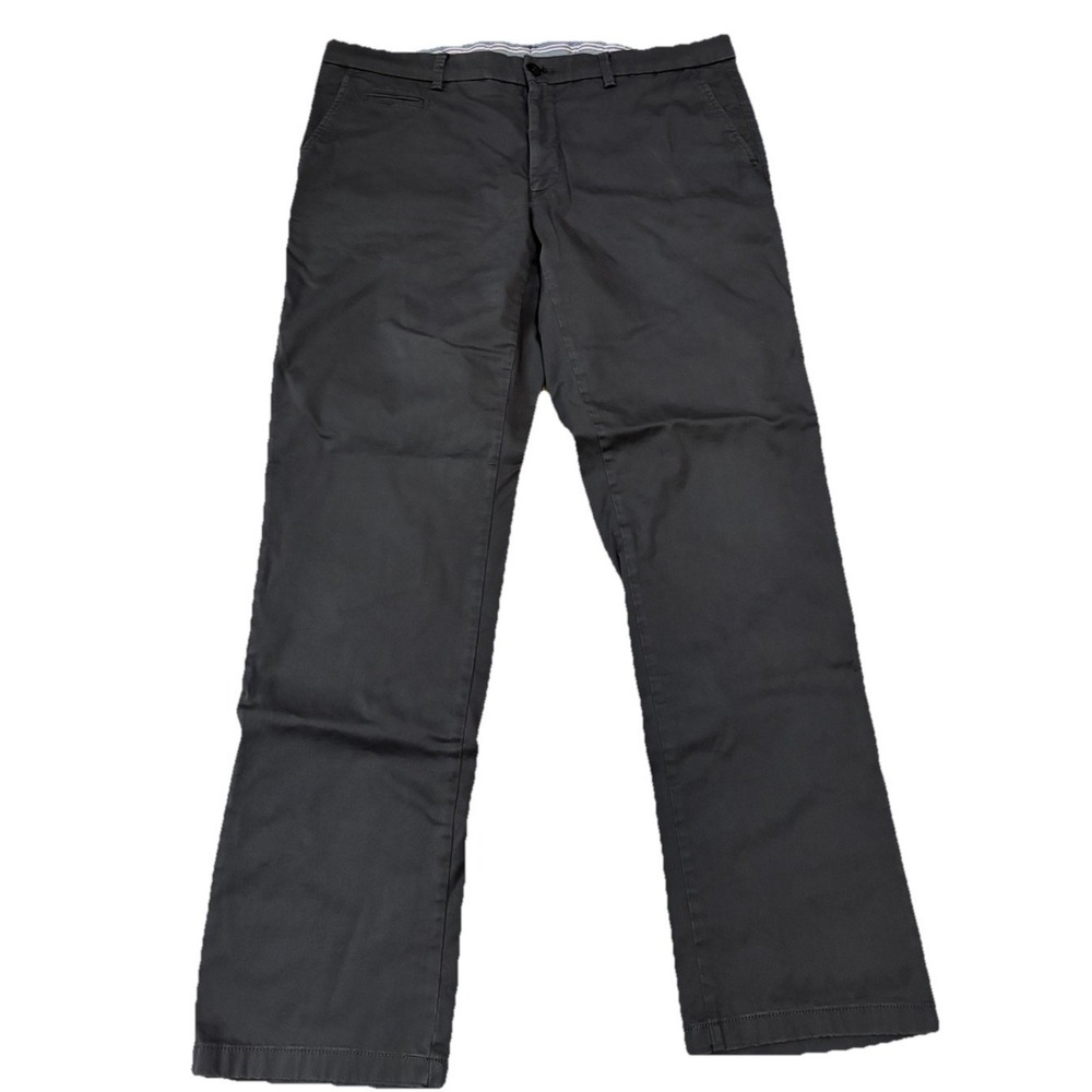 Ballin Mens 38x29.5 Dark Gray Cotton Stretch Pants Modern Fit Flat Front‎
